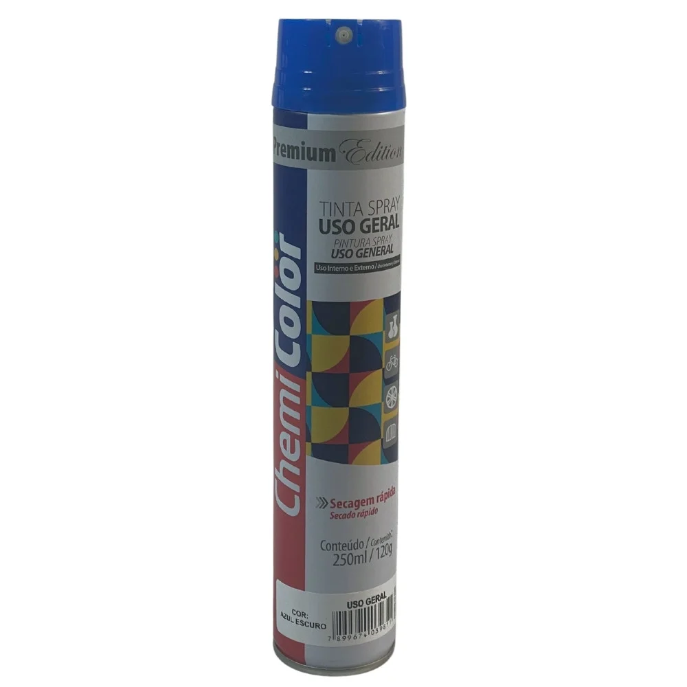 Tinta Spray Cheimicolor Azul Escuro 250ML