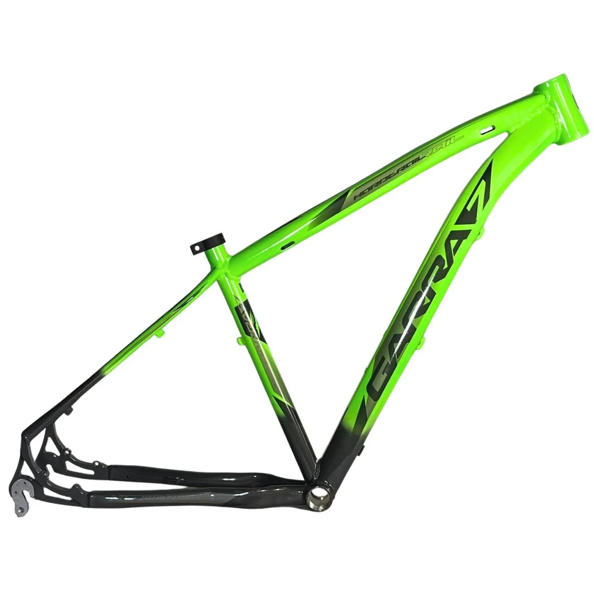 Quadro de Bicicleta Aro 29 Garra7 Hardtrail - Verde Neon e Grafite - T-17