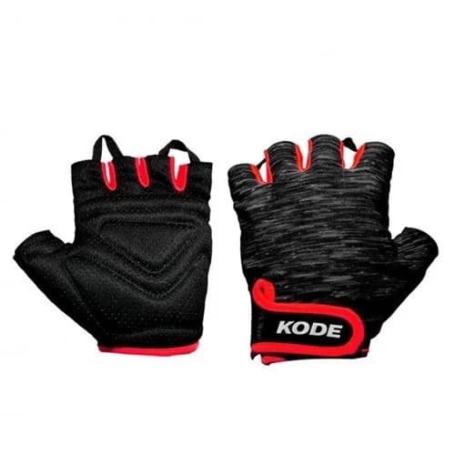 Luva Ciclismo Kode Straat Preto e Vermelho - P