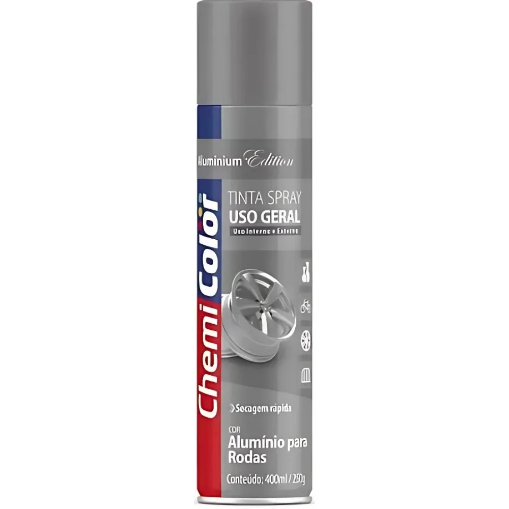 Tinta Spray Cheimicolor Alumínio 400ML