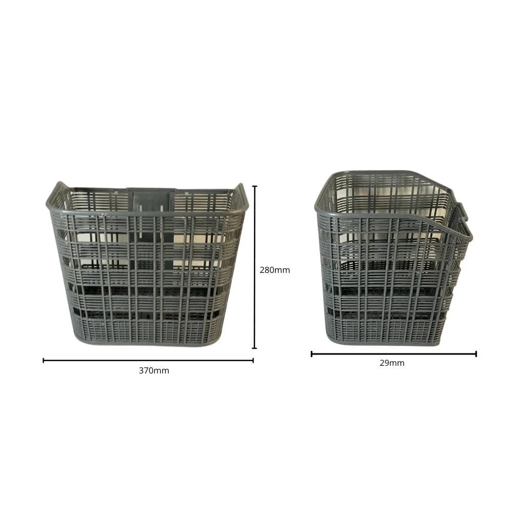Cesta de Bicicleta Aro 26 Importado Nylon Cinza