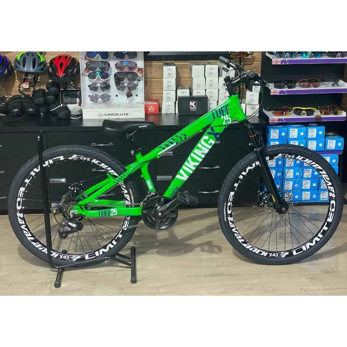 Bicicleta Aro 26 Viking Tuff X-25 Start 21v - Verde Neon