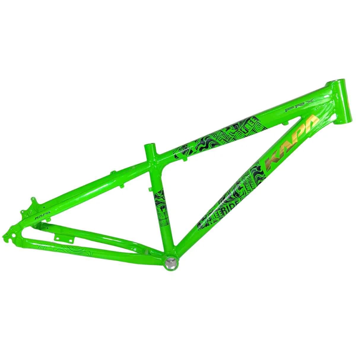 Quadro de Bicicleta Aro 26 Kapa FRX Verde Freeride
