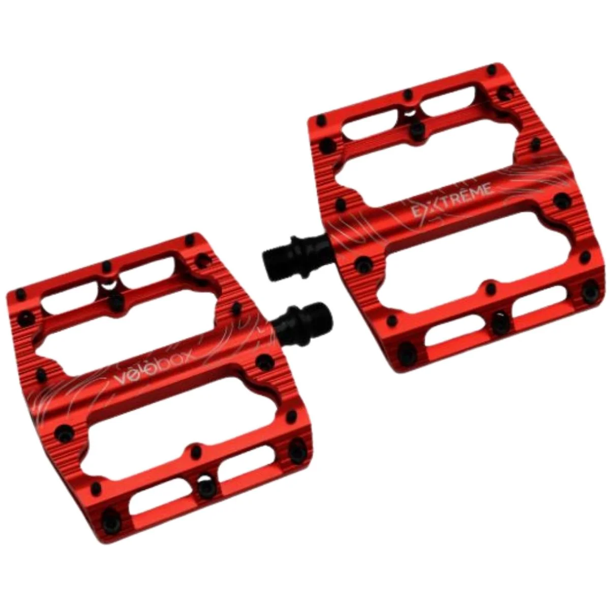 Pedal Bike Velobox Exreme Plataforma Inglês 9/16 Alumínio Vermelho