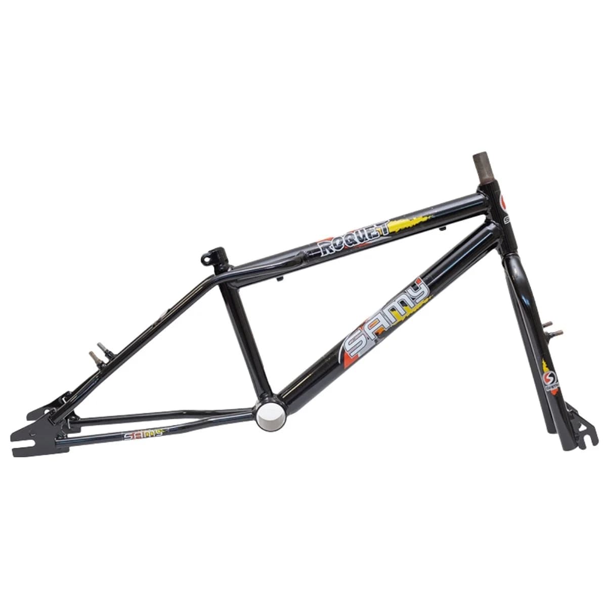 Quadro de Bicicleta 20 Samy Freestyle Roquet VB com Garfo Preto Brilho