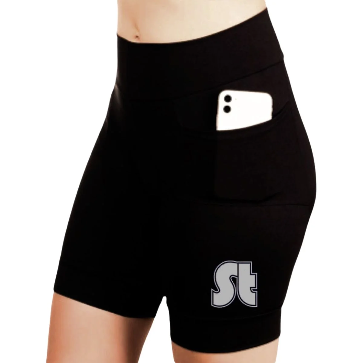 Bermuda Ciclismo Feminina Stroll Preto Com Bolso - G