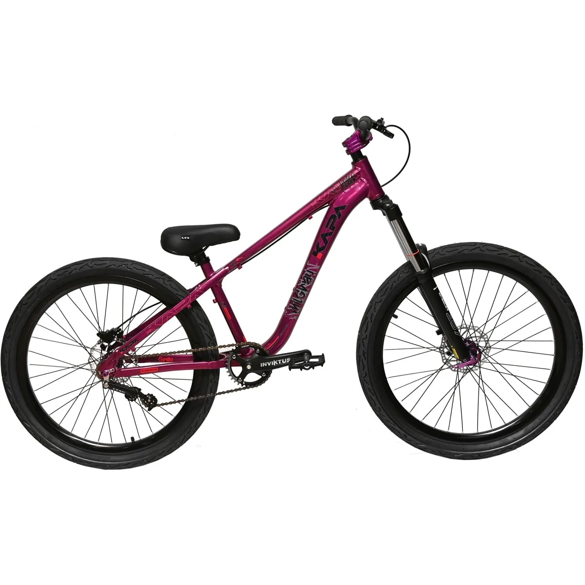 Bicicleta Kapa Mil Grau Aro 26 Freeride Single Speed Roxa Especial
