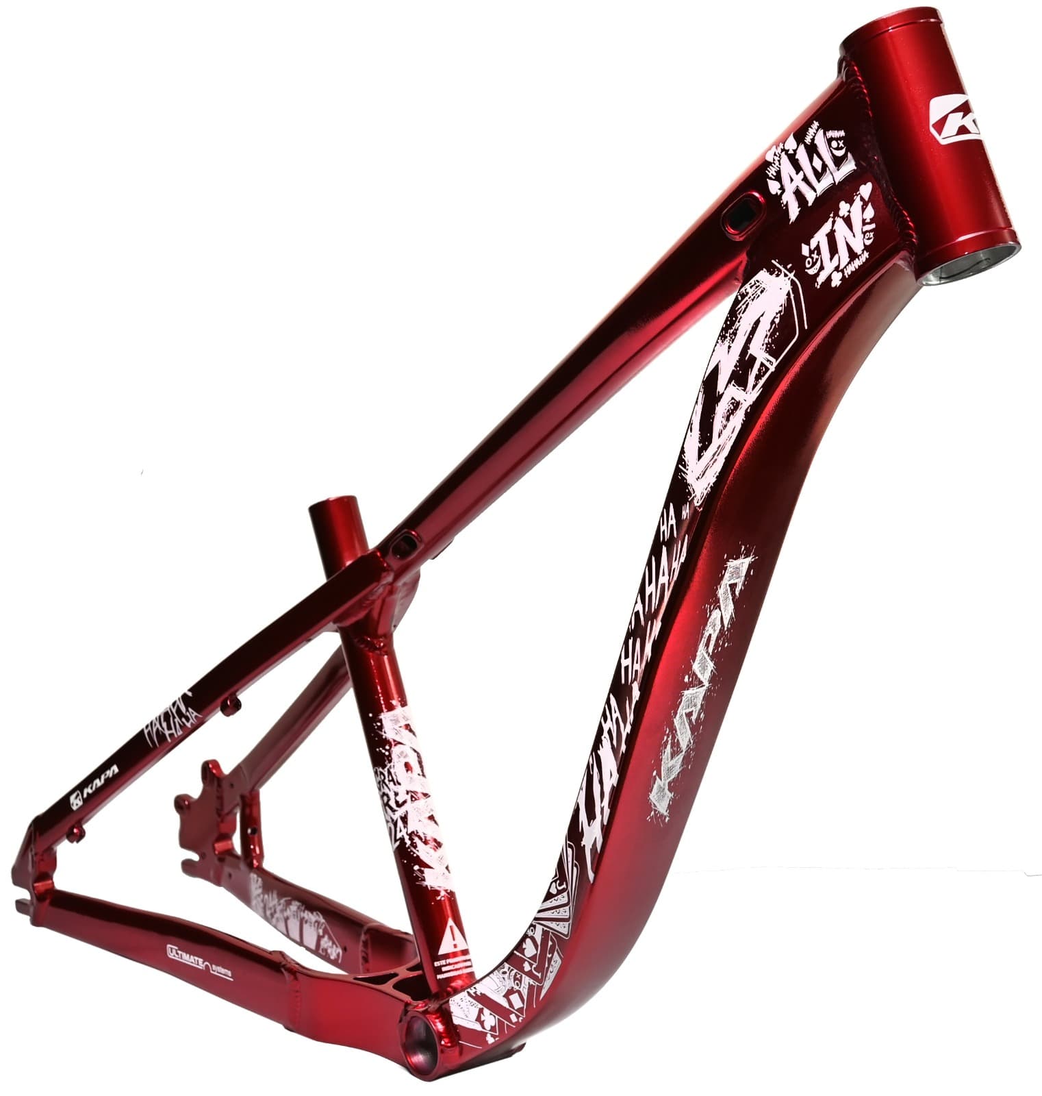 Quadro de Bicicleta Aro 26 Freeride Kapa All In - Vermelho
